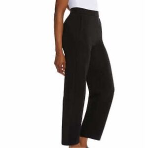 Gloria Vanderbilt Straight Leg Ankle Pant, Stretch Knit Ponte, Black Large